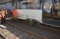 Unfall zwischen zwei KVB Bahnen Koeln Hoehenhaus Im Weidenbruch P129